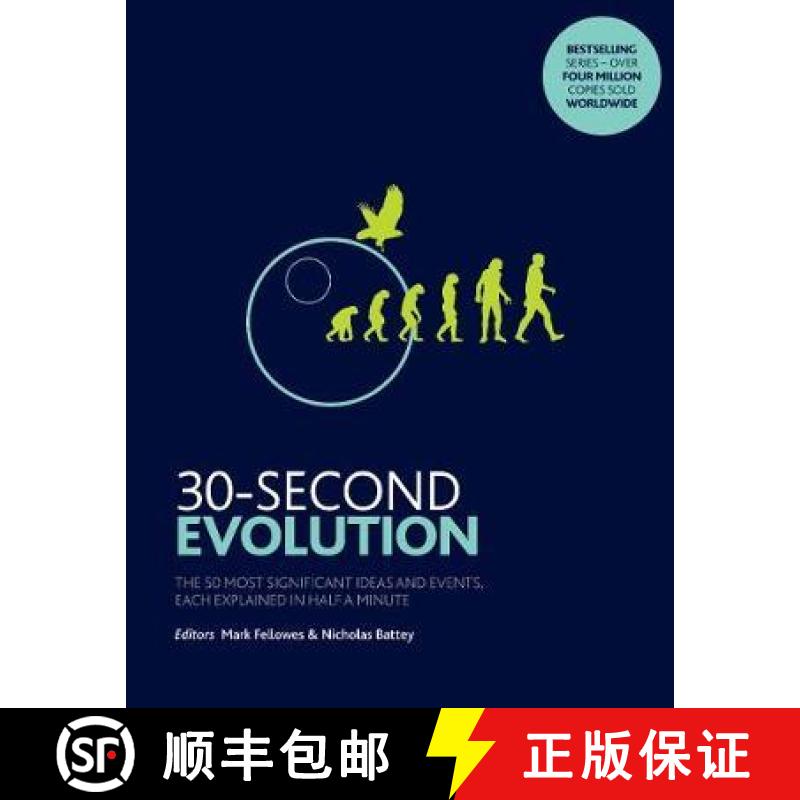 【2-3周达】30-Second Evolution : The 50 most significant ideas and events, each explained in half a m... [9781785784132]