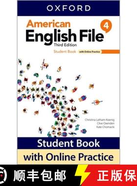 【3-4周达】American English File: Level 4: Student Book With Online Practice [9780194906852]