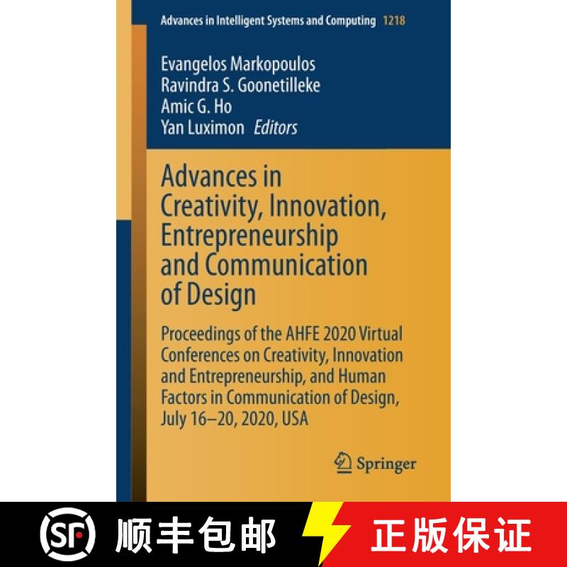 【3-4周达】Advances in Creativity, Innovation, Entrepreneurship and Communication of Design: Proceedi... [9783030516253]