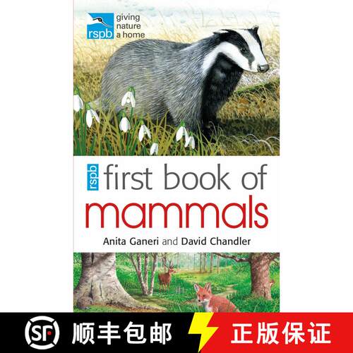 【3-4周达】RSPB First Book Of Mammals [9781408137161]