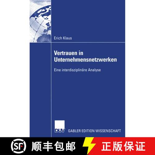【3-4周达】Vertrauen in Unternehmensnetzwerken : Eine interdisziplinäre Analyse [9783824477302]