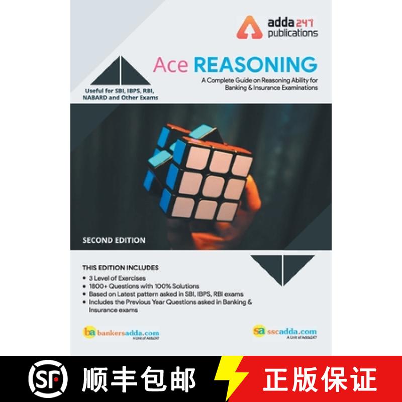 【3-4周达】Ace Reasoning Ability For Banking and Insurance (English Printed Edition) [9788194032618]