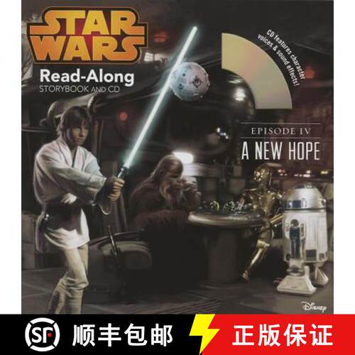 预订 Star Wars: A New Hope Read-Along Storybook and CD [9781484706671]