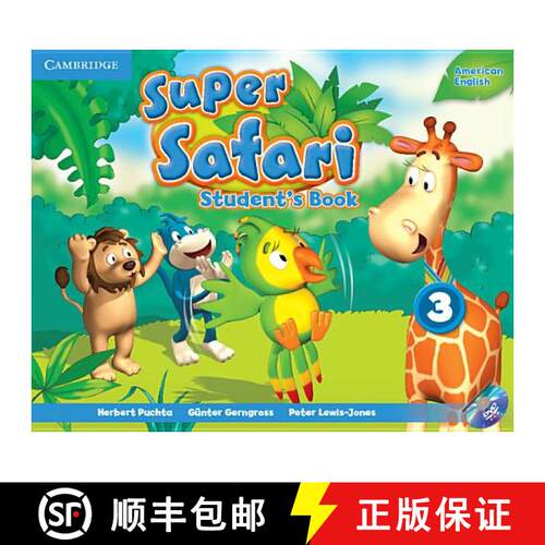 预订 Super Safari American English Level 3 Student's Book, Workbook, and Letters and Numbers [9781316633939]