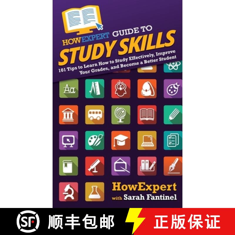 【3-4周达】HowExpert Guide to Study Skills: 101 Tips to Learn How to Study Effectively, Improve Your ... [9781648917189]