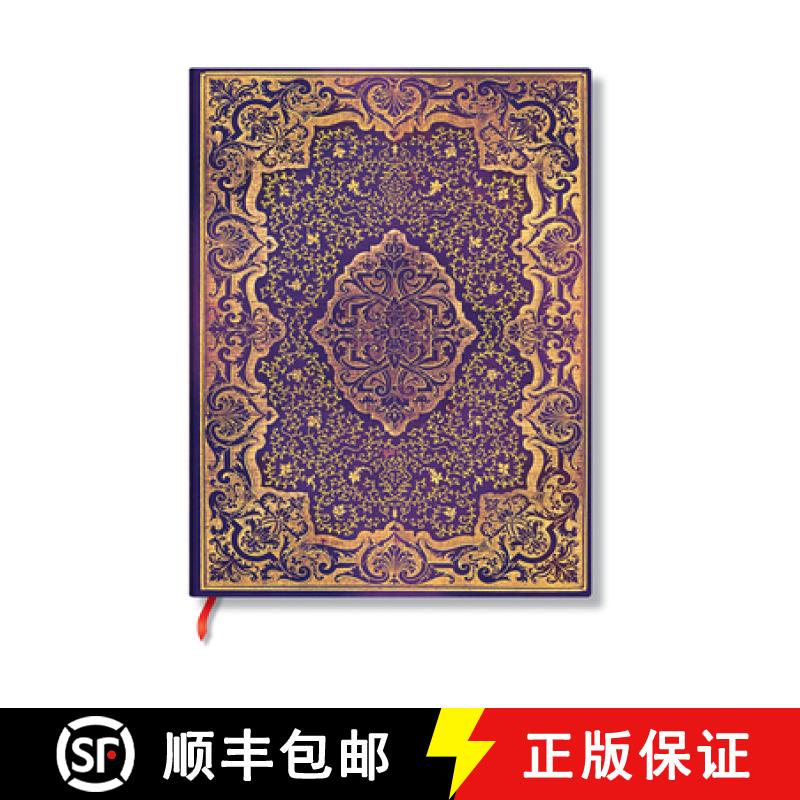 【2-3周达】Paperblanks Picaresque Picaresque Hardcover Journals MIDI Unlined Elastic Band 144 Pg 120 GSM [9781439798744]