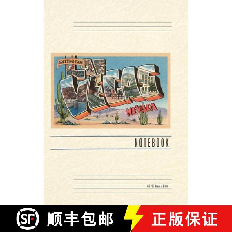 预订 Vintage Lined Notebook Greetings from Las Vegas, Nevada [9798385439492]