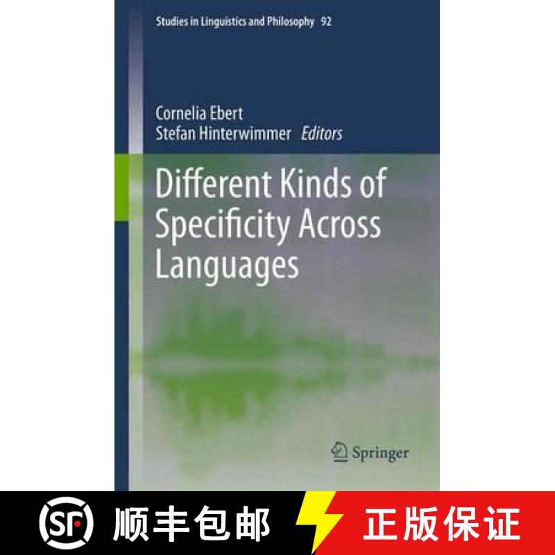 【3-4周达】Different Kinds of Specificity Across Languages [9789400753099]