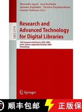 【3-4周达】Research and Advanced Technology for Digital Libraries: 13th European Conference. ECDL 200... [9783642043451]
