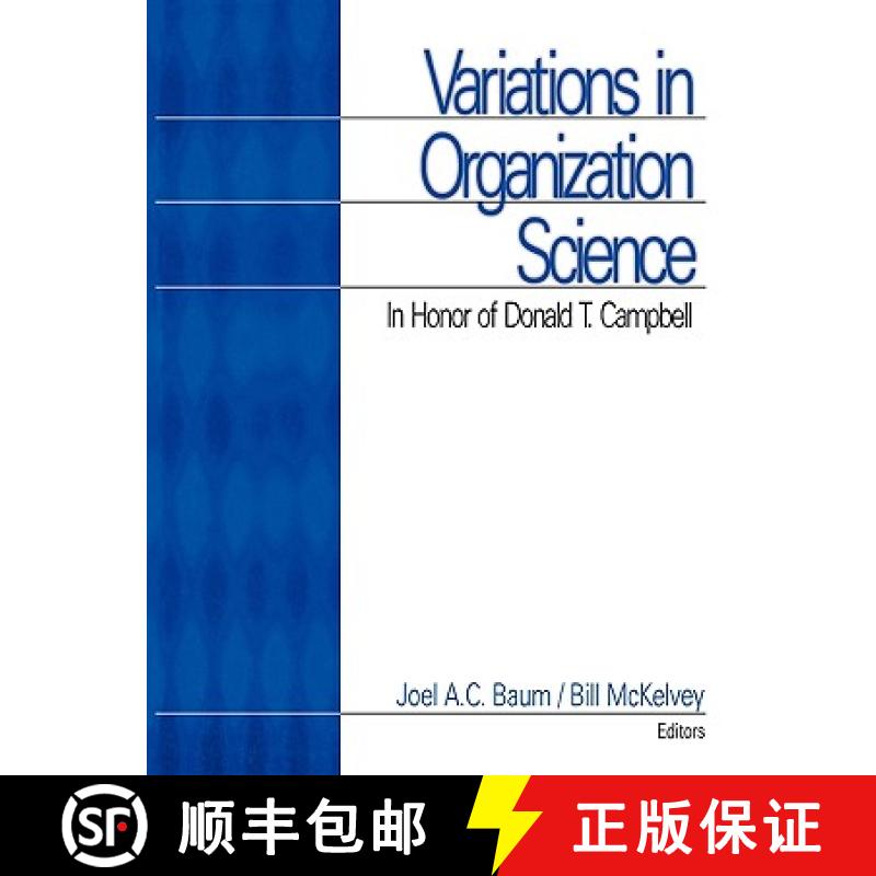 【3-4周达】Variations in Organization Science: In Honor of Donald T Campbell [9780761911265]