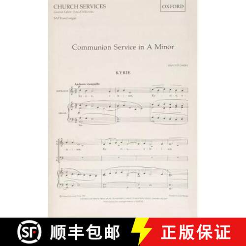 【3-4周达】Communion Service in A minor: Vocal score (Vocal score) [9780193516083]