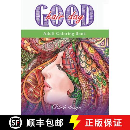 【3-4周达】精装 Good Hair Day: Adult Coloring Book [9789655750911]