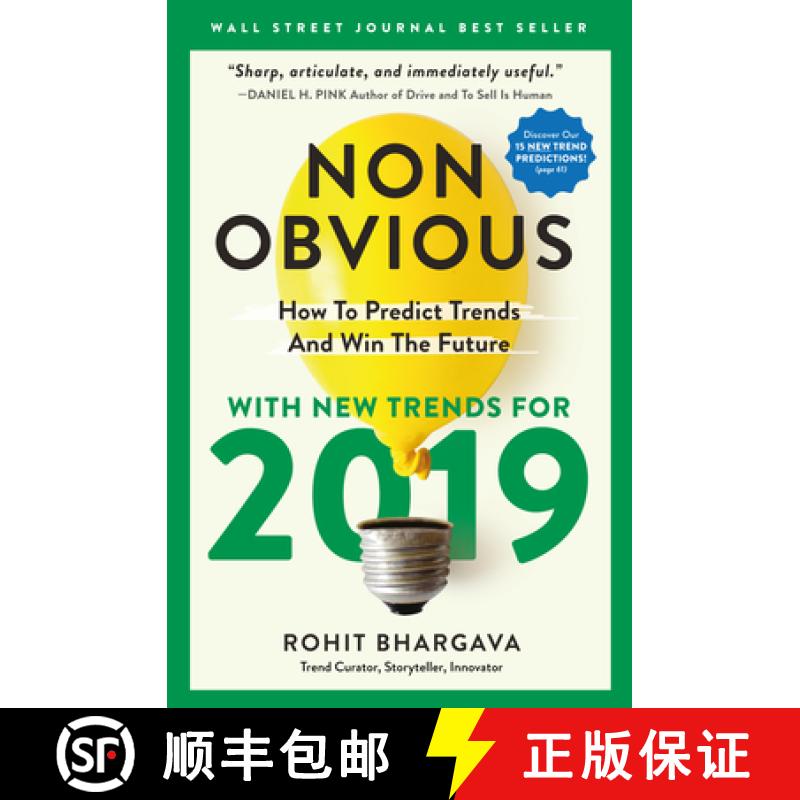【3-4周达】Non-Obvious 2019 : How To Predict Trends And Win The Future [9781940858661]