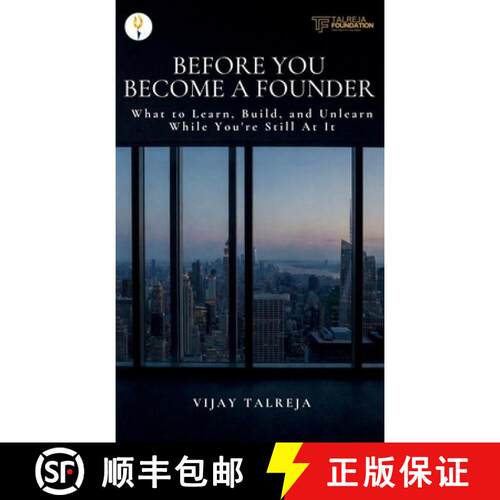 【3-4周达】精装 Before You Become a Founder: What to Learn, Build, and Unlearn While You're Still At It [9788169248228]
