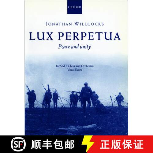 【3-4周达】Lux Perpetua: Vocal Score (Vocal score) [9780193387423]