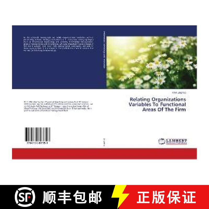 预订 Relating Organizations Variables To Functional Areas Of The Firm [9786139897353]