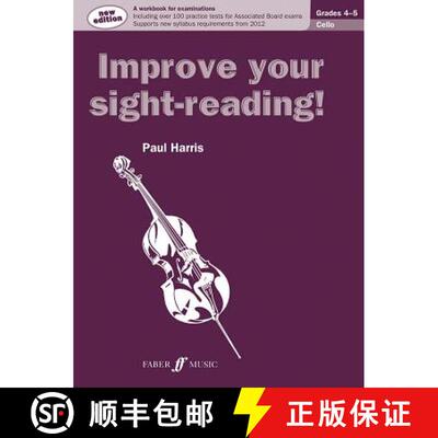 【3-4周达】Improve Your Sight-Reading! Cello, Grade 4-5: A Workbook for Examinations [9780571536986]