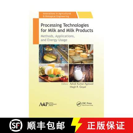 【3-4周达】Processing Technologies for Milk and Milk Products: Methods, Applications, and Energy Usage [9781771885485]