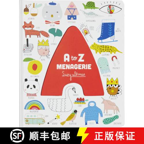 A to Z Menagerie: (Abc Baby Book, Sensory Alphabet Board Book for Babies and Toddlers, Interactive Bo... [9781452177113]
