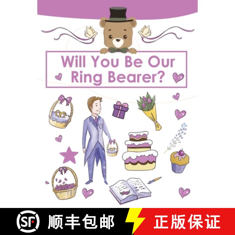【2-3周达】Ring Bearer Proposal, Will You Be Our Ring Bearer?: Activity Book, Ring Bearer Gift For Th... [9781649441997]