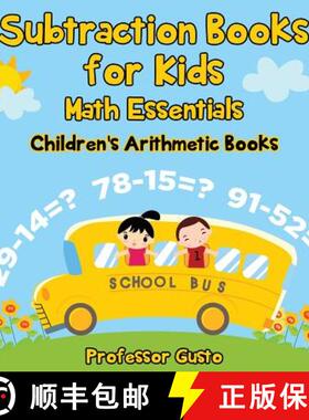 【3-4周达】Subtraction Books for Kids Math Essentials | Children's Arithmetic Books [9781683219583]