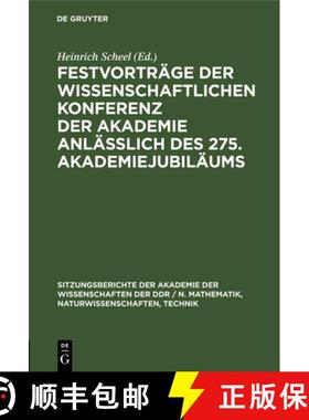预订 Festvortrage der wissenschaftlichen Konferenz der Akademie anlasslich des 275. Akademiejubilaums [9783112503591]