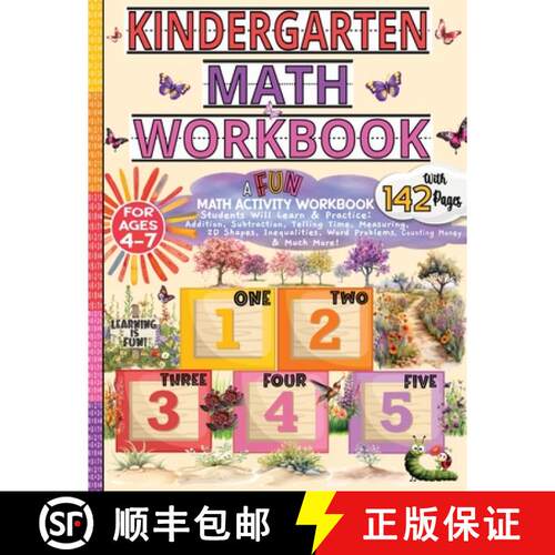 【3-4周达】Kindergarten Math Workbook 4-7: Number Practice for Kindergarten/Addition, Subtraction, Me... [9798330530601]