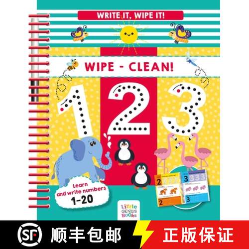 【3-4周达】Write It, Wipe It! Wipe-Clean 123 [9781953344687]