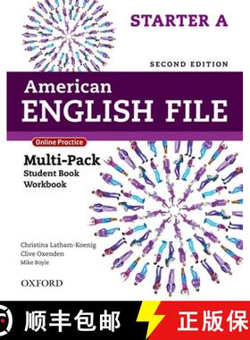 预订 American English File 2e Starter a Multipack 2019 [9780194796392]