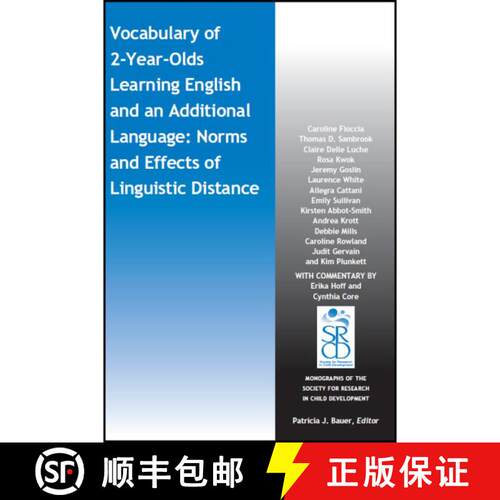 【3-4周达】Vocabulary Of 2-Year-Olds Learning English And An Additional Language: Norms And Effects O... [9781119507895]