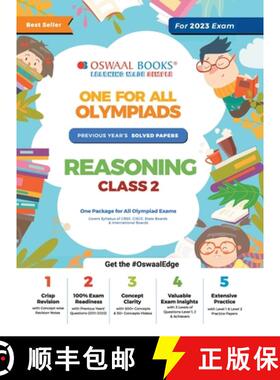 【3-4周达】Oswaal One For All Olympiad Previous Years' Solved Papers, Class-2 Reasoning Book (For 202... [9789354233692]