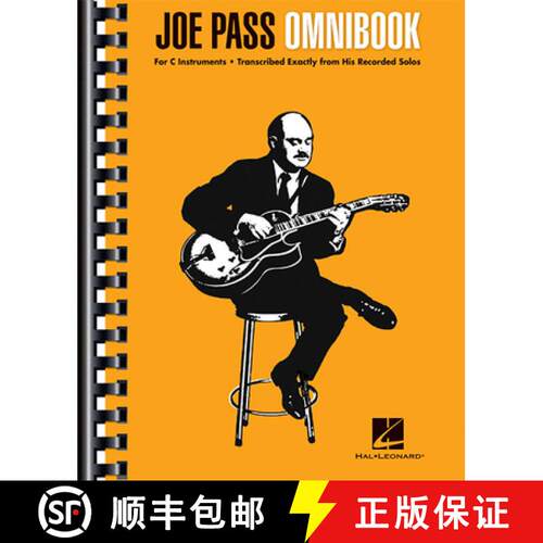 【3-4周达】Joe Pass Omnibook Jazz Guitar Solos for C Instruments 33 Transcriptions with Standard Nota... [9781480392427]
