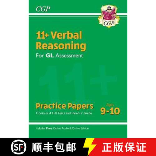【3-4周达】New 11+ GL Verbal Reasoning Practice Papers - Ages 9-10 (with Parents' Guide & Online Edit... [9781789082500]