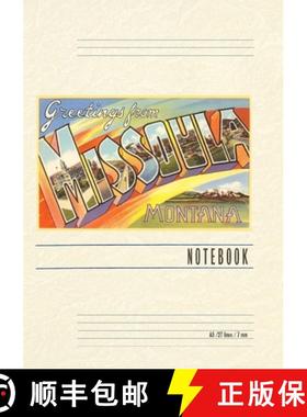 预订 Vintage Lined Notebook Greetings from Missoula, Montana [9798385428526]