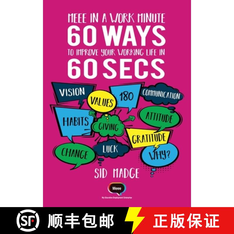 【2-3周达】Meee In A Work Minute - 60 Ways Yo Improve Your Working Life In 60 Seconds [9781916413436]