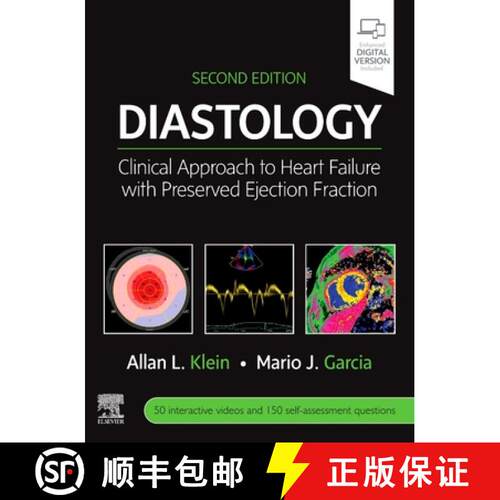 【3-4周达】精装 Diastology: Clinical Approach to Heart Failure with Preserved Ejection Fraction [9780323640671]