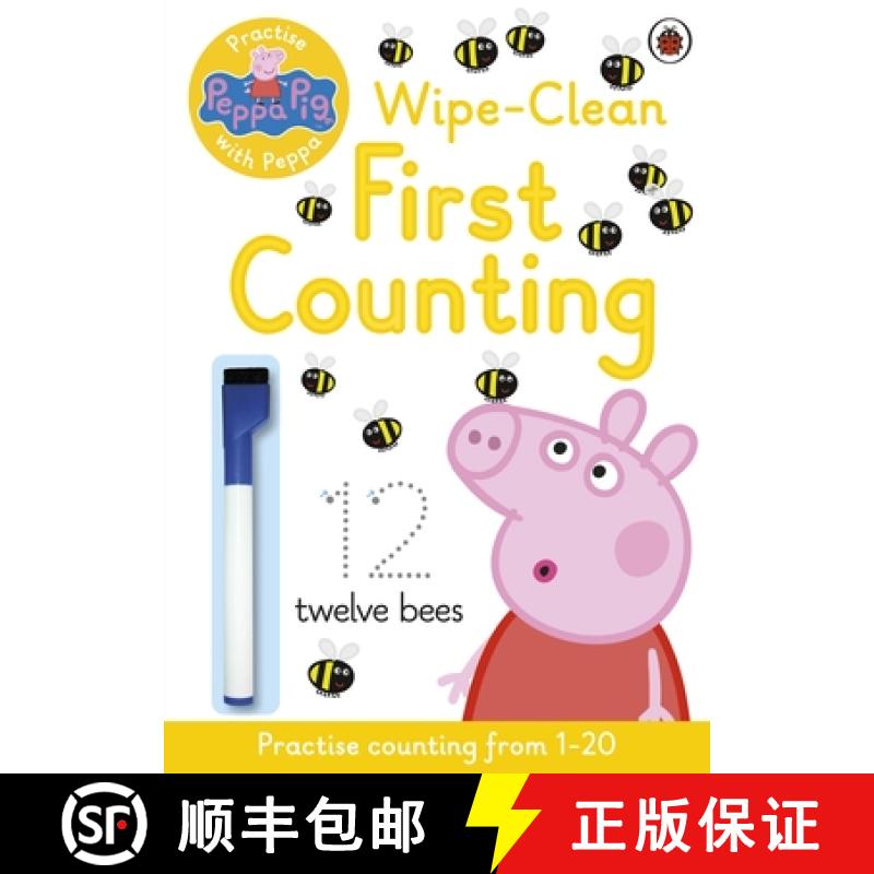 【3-4周达】Peppa Pig: Practise with Peppa: Wipe-Clean First Counting [9780723297765]