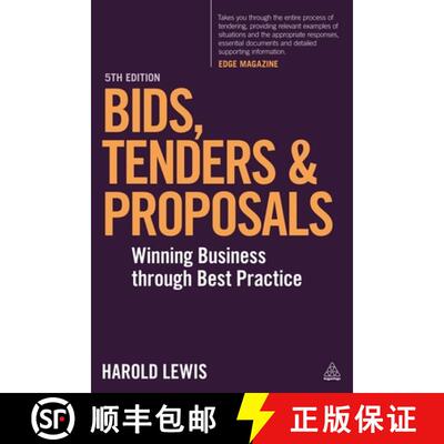 【3-4周达】Bids, Tenders and Proposals – Winning Business Through Best Practice [9780749474843]