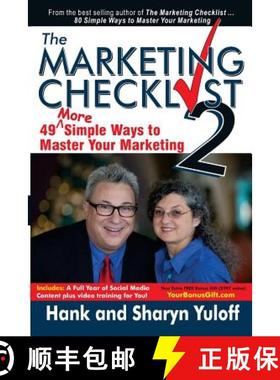 预订 The Marketing Checklist 2: 49 More Simple Ways to Master Your Marketing [9780986088841]