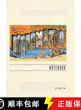 预订 Vintage Lined Notebook Greetings from Kalamazoo [9798385424603]