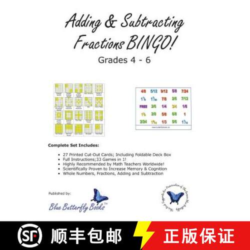 【3-4周达】Adding & Subtracting Fractions BINGO! [9780992053055]