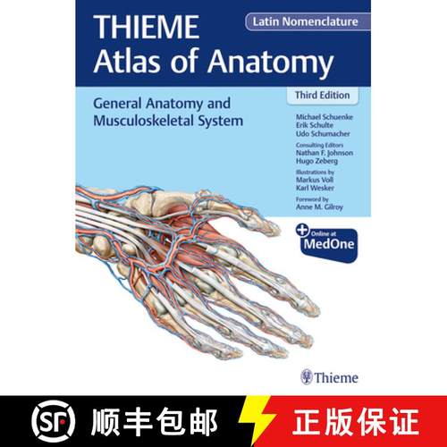 【3-4周达】General Anatomy and Musculoskeletal System (Thieme Atlas of Anatomy), Latin Nomenclature [9781684200849]