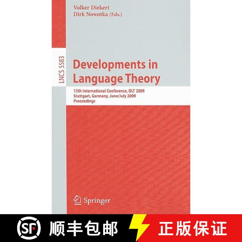 【3-4周达】Developments in Language Theory: 13th International Conference, DLT 2009, Stuttgart, Germa... [9783642027369]