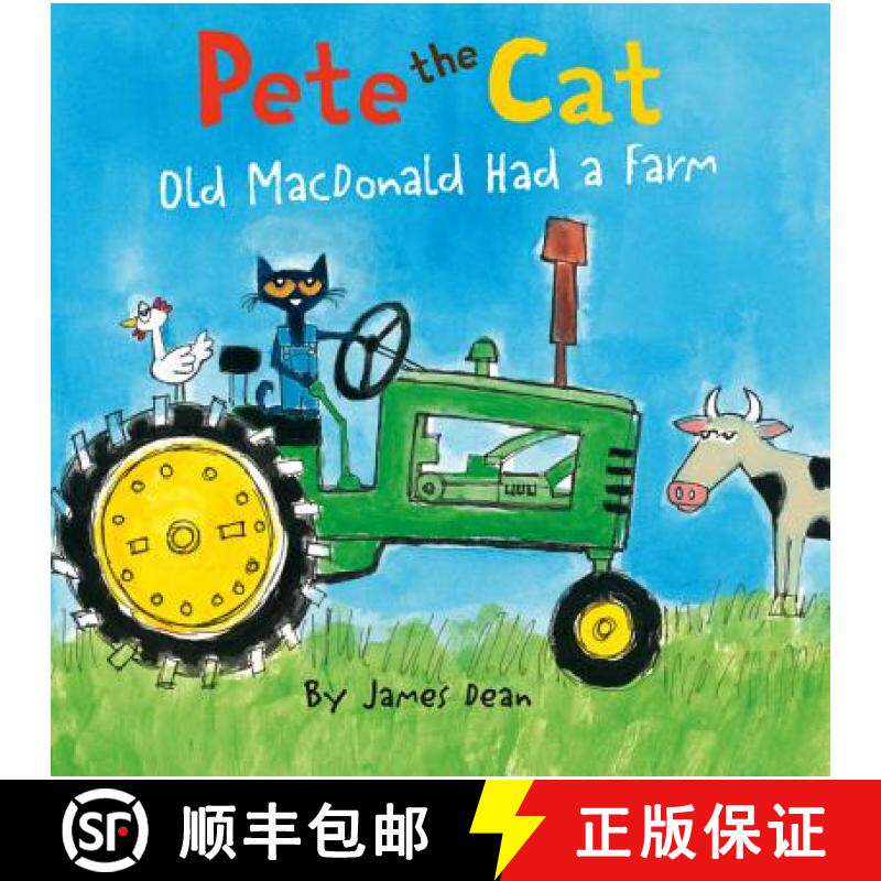 预订 Pete the Cat: Old MacDonald Had a Farm Board Book [9780062381606]
