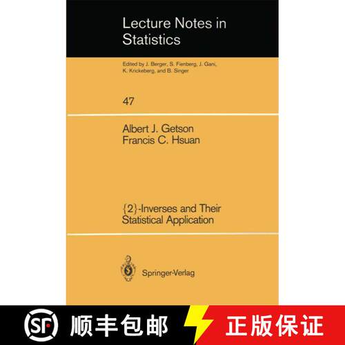 【3-4周达】{2}-Inverses and Their Statistical Application [9780387968490]