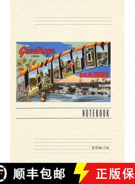 预订 Vintage Lined Notebook Greetings from Lewiston [9798385423231]