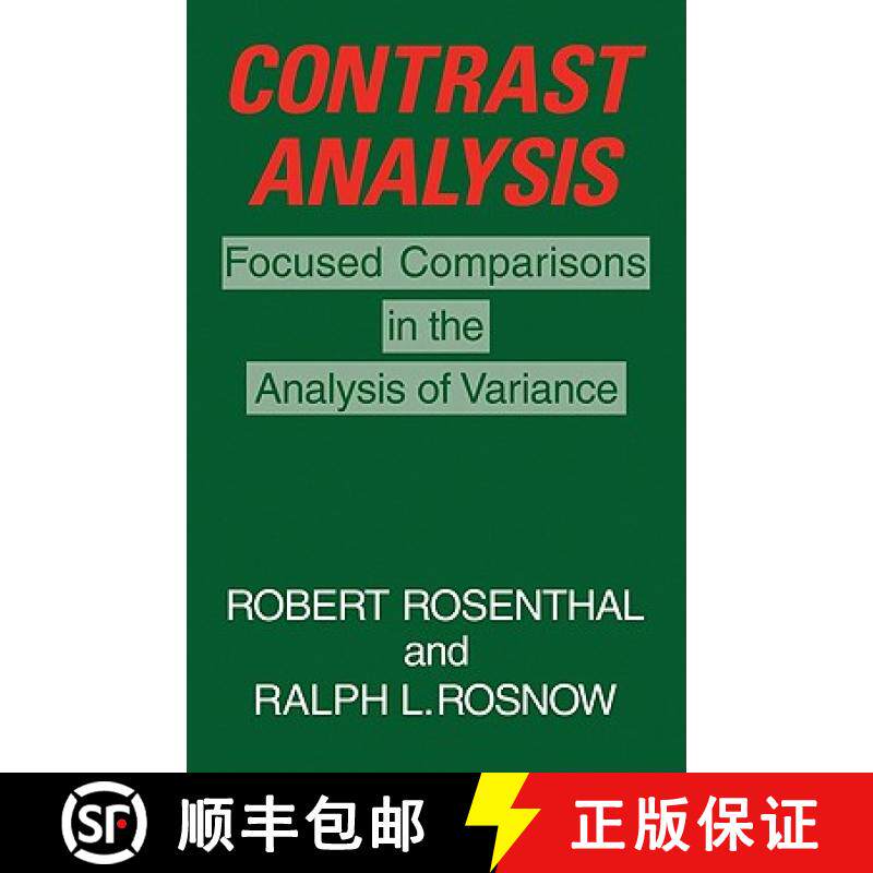 【3-4周达】Contrast Analysis: Focused Comparisons in the Analysis of Variance [9780521317962]