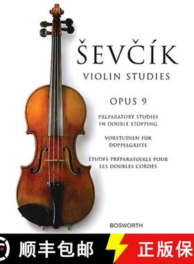 【3-4周达】Sevcik Violin Studies - Opus 9: Preparatory Studies in Double-Stopping [9781846090110]