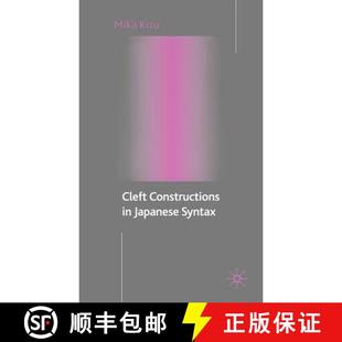 Japanese Constructions 9781403912350 Syntax 4周达 Cleft