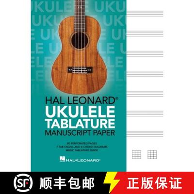 【3-4周达】Hal Leonard Ukulele Tablature Manuscript Paper [9781705140352]